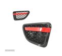 GRELHAS LATERAIS PARA RANGE ROVER SPORT 06-09 BLACK RED EDITION - 2