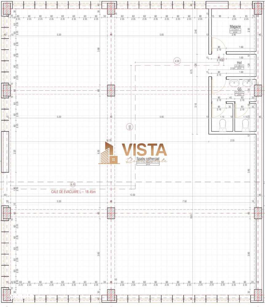 Spatiu comercial- 202 mp utili, Vitrina la str.Ioan Popasu, Zona Tract - Imagine principală: 3/10