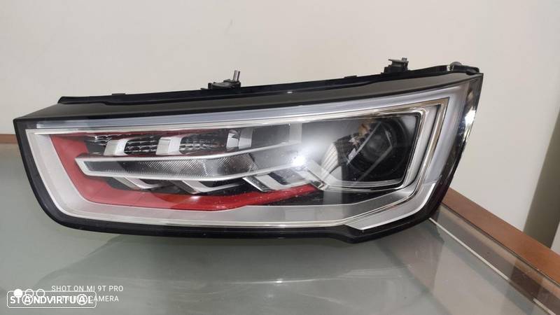 faróis Audi S1 facelift bi-xenon led lista vermelha completos - 3