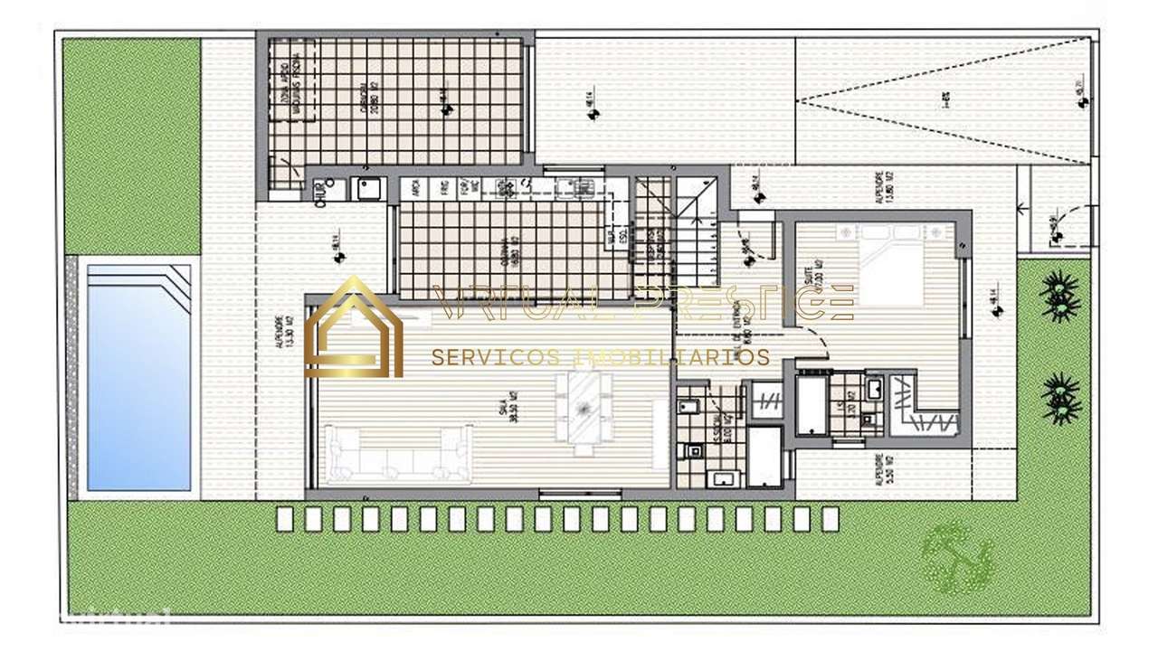 Moradia T4 Nova - 2 Suites - Piscina - Garagem - Valadares-40