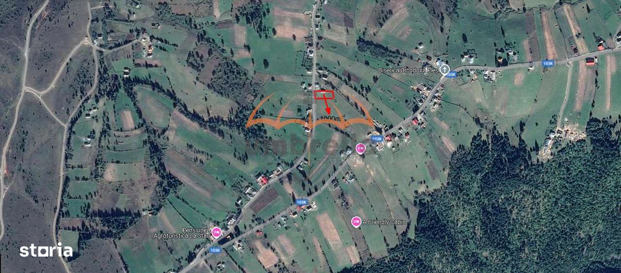 Teren  de vanzare intravilan in Rasca-central 1000m² - Imagine principală: 1/7