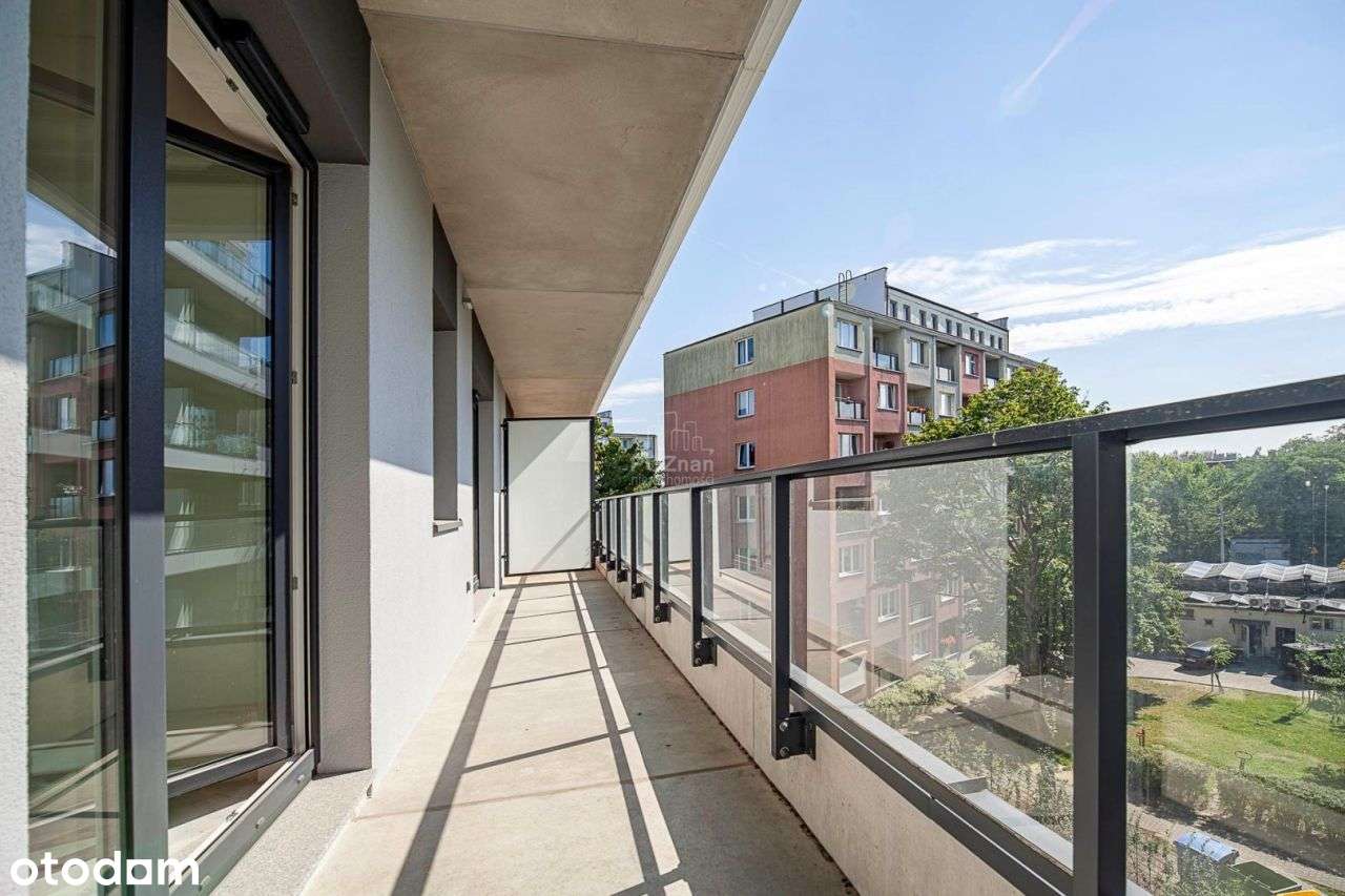 3 pok, duży balkon 13m2, Marcelińska 18-6