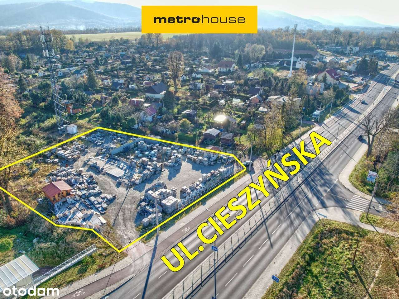 Działka 2500m2, usługowa, przy Cieszyńskiej. - Pełny obrazek: 1/6