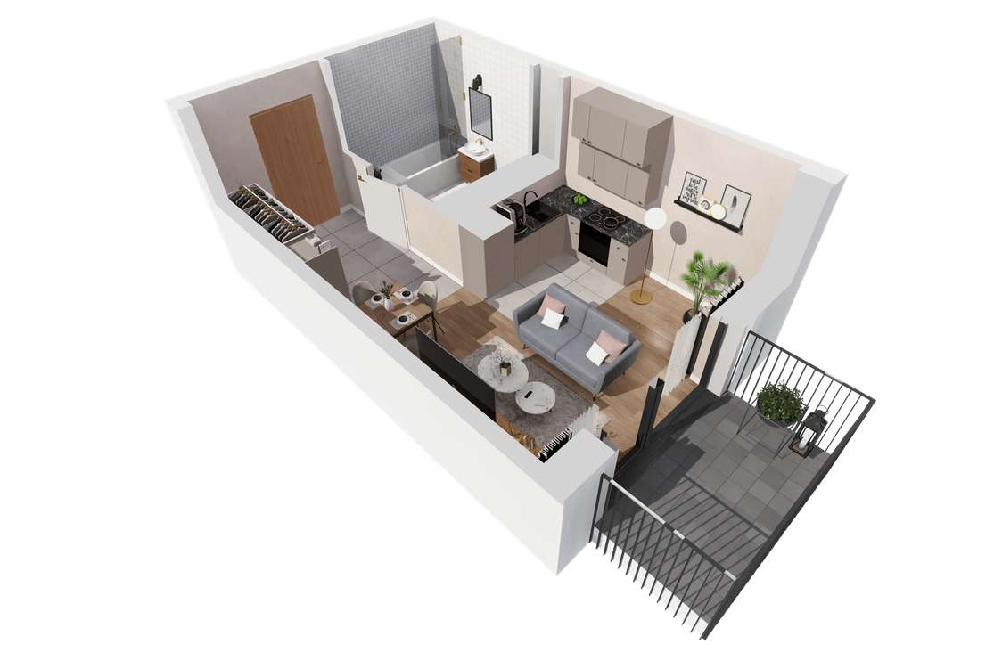 26,43m2, okolice ronda Solidarności.-6