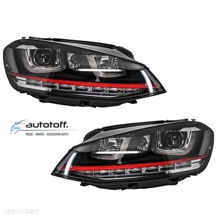 Faruri LED 3D VW Golf 7 (2012-2017) GTI Design - 1