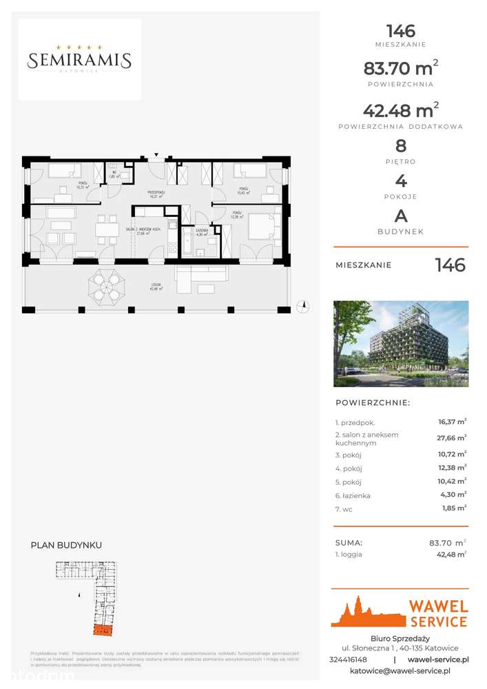 Semiramis | mieszkanie 4-pok. | 146 - Pełny obrazek: 2/7