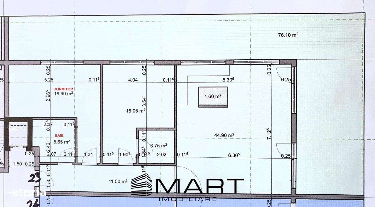 Penthouse 108mp + 76mp terasa, bloc nou cu lift,  zona Veterani de Raz - Imagine principală: 3/3