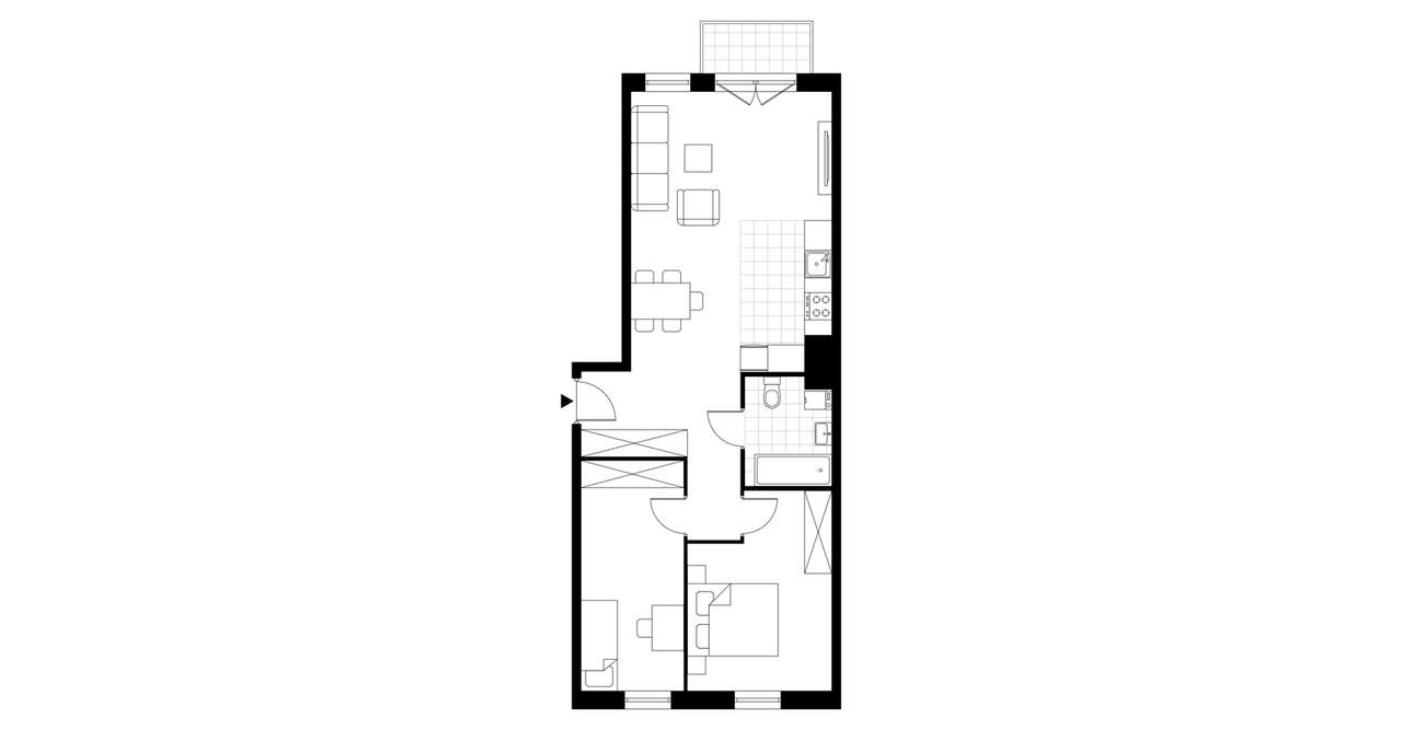 3-pokojowe mieszkanie 64m2 + balkon Bez Prowizji - Pełny obrazek: 3/6