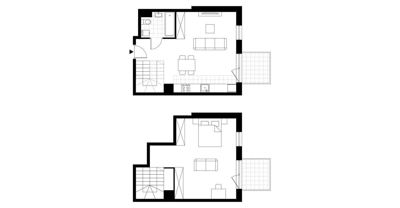 3-pokojowe mieszkanie 60m2 + 2 balkony - Pełny obrazek: 3/8