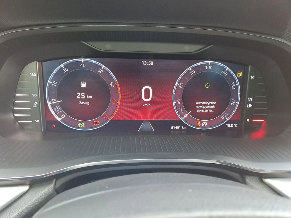 SKODA OCTAVIA 1.5 TSI 150KM DSG ACC Ambiente Kamera Salon PL ASO VAT23%
