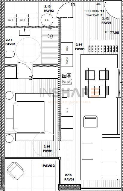 Apartamento T1 no 1.º Andar | Pousa, Barcelos-24