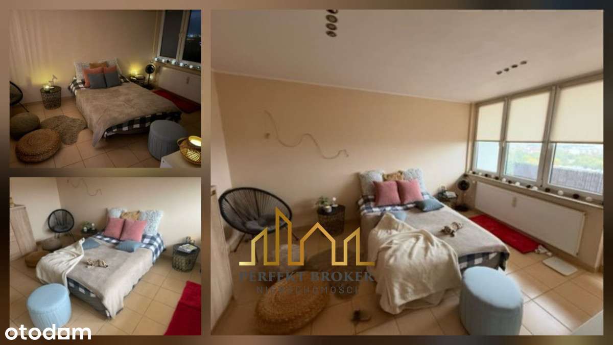 2 pokoje z widokiem|duży balkon|9 piętro|Czechów-3