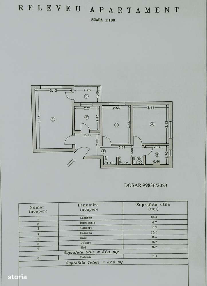 Vanzare 3 Camere Auchan 1 Decembrie 1918, Metrou Titan-14