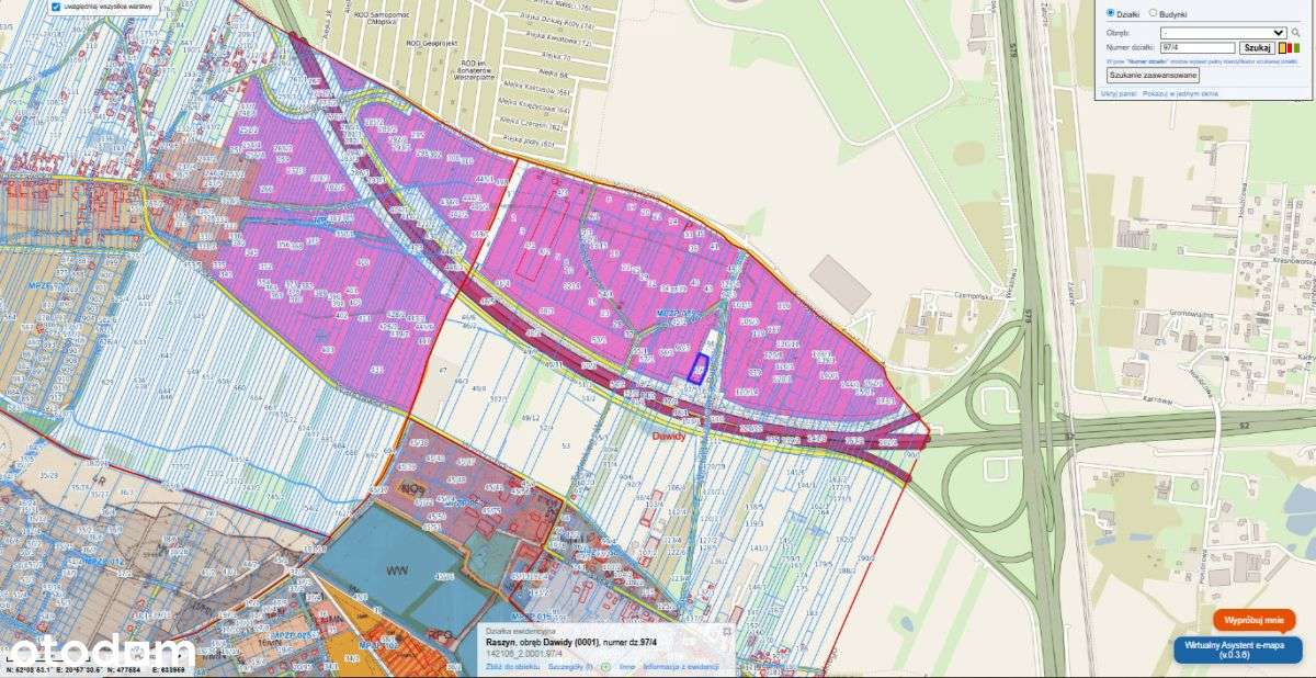 Działka o przeznaczeniu zabudowy UP-2