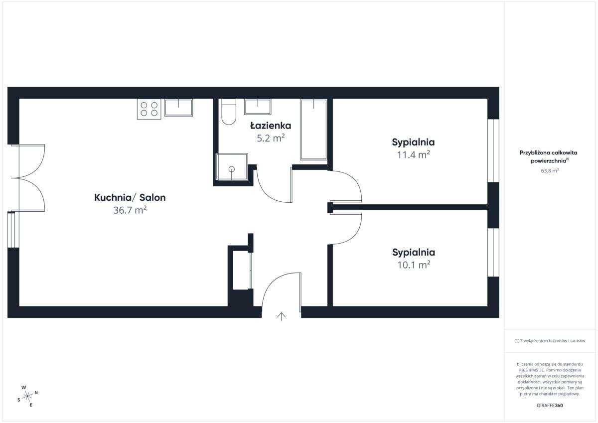3 pokoje na Nowej Niepołomickiej dla rodziny-12