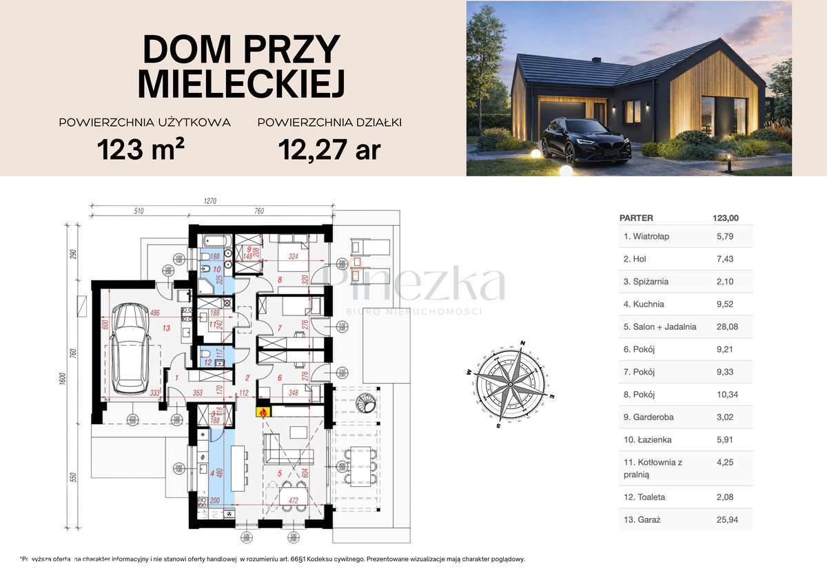 Niepowtarzalny dom w stylu nowoczesnej stodoły –Skopanie, ul. Mielecka-2