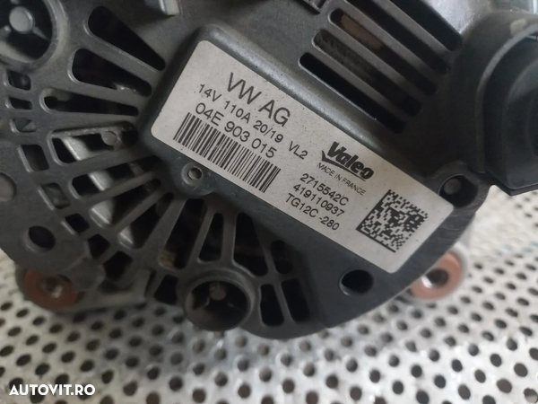 Alternator Vw Seat Skoda Audi 1.0 TSI TFSI Cod 04E903015 T-Roc Fabia Ibiza Audi A1 Q2 Arona Golf 7 Octavia Etc. - Dezmembrari Arad - 7