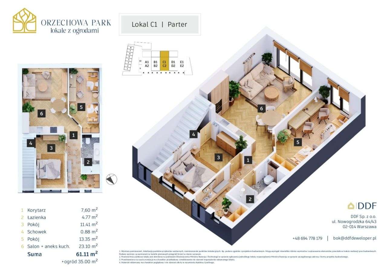 Mieszkanie, 67,10 m², Wałbrzych-3