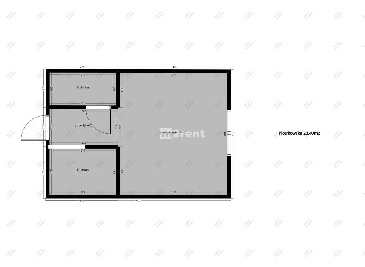 Łódź - Centrum | 24 m² | kawalerka | Piotrkowska-10