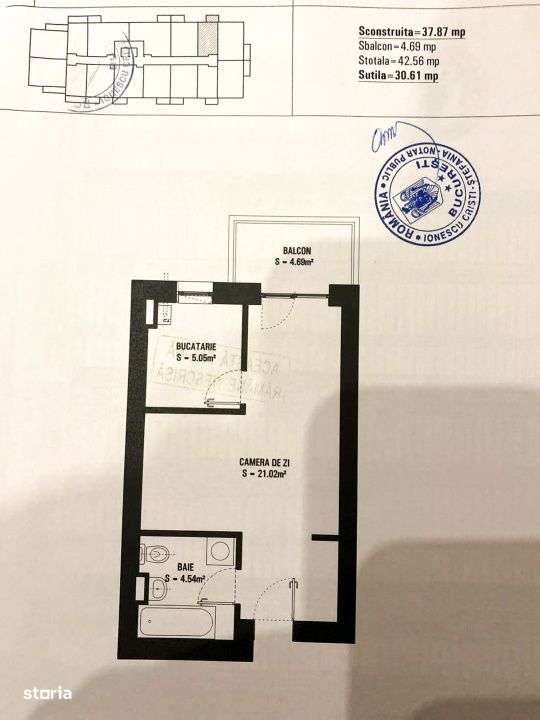 Garsoniera luminoasa in Hils Pallady, metrou, utilata la cheie - Imagine principală: 2/16
