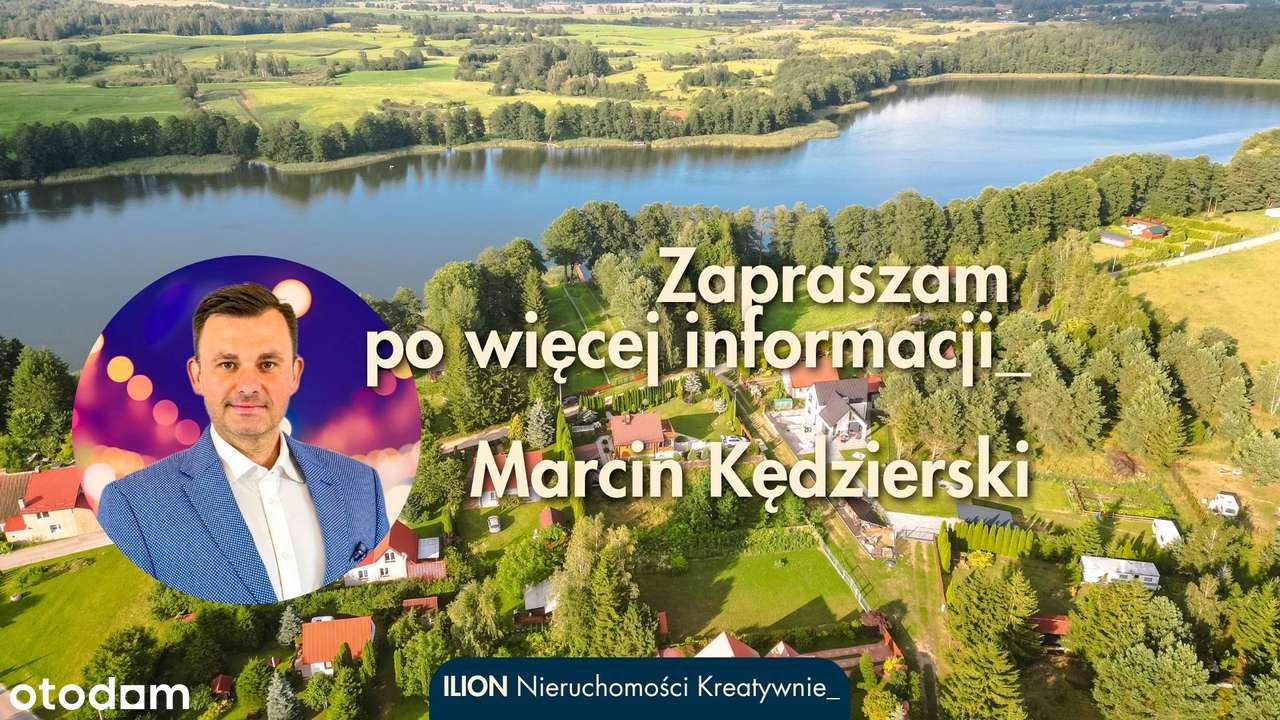Działka budowlana + prywatny teren nad jeziorem - łącznie 1016 m2-8