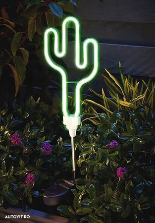 Lampa solara LED Neon Cactus - 1
