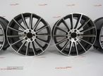 Jantes Look Mercedes Turbine 18x7.5 ET44 + 8.5 ET33 5x112 Black Machined - 2