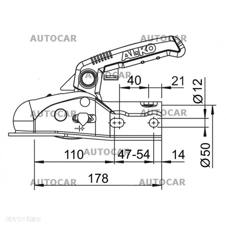 Cupla AK 270 / AK 300,piese pentru remorci,accesorii remorca - 2