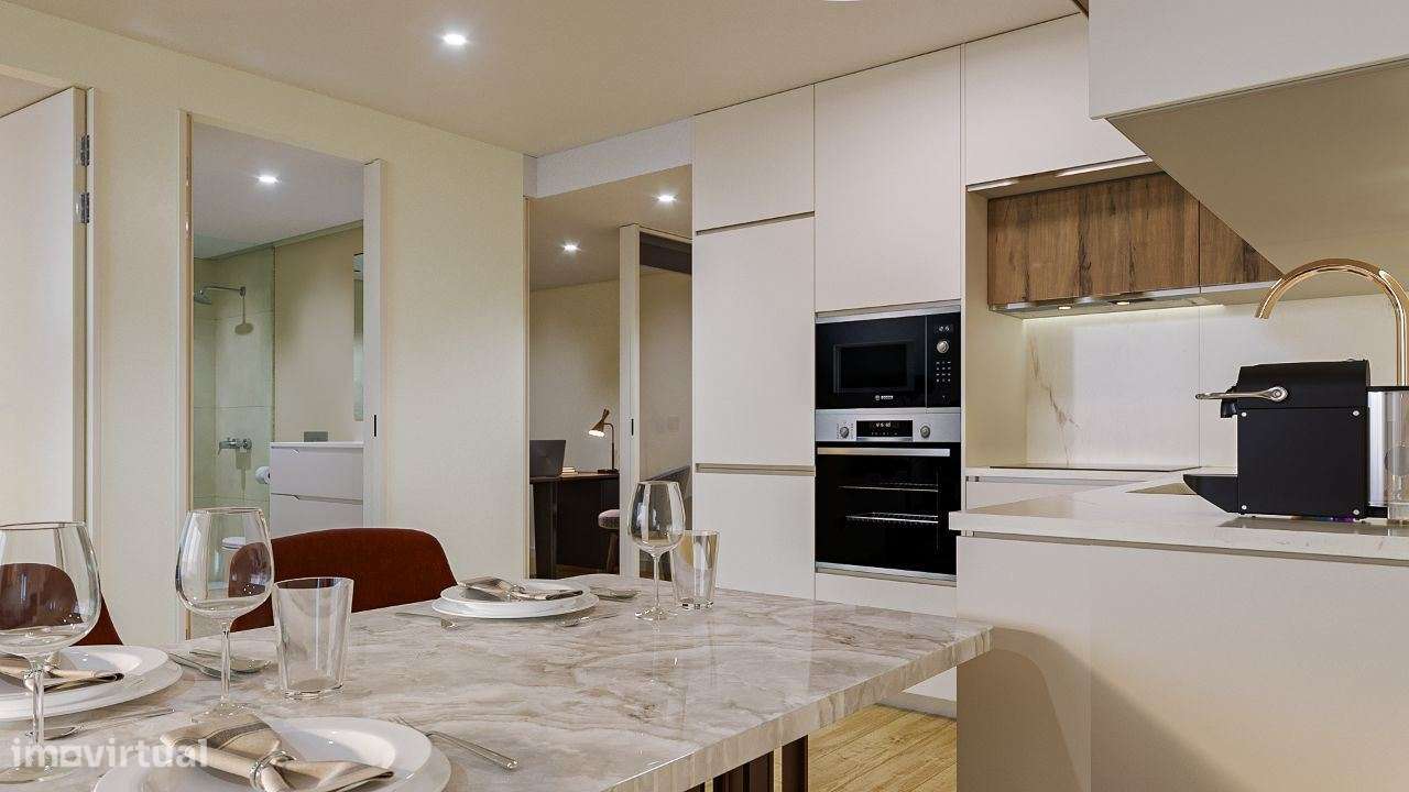 T1 Novo com varanda, garagem e eficiência energética A+-15