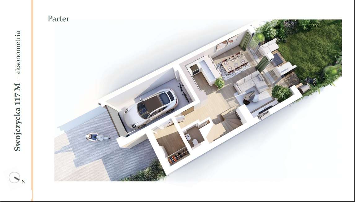 Skrajny szereg z antresolą, garażem i przestronnym ogrodem-4