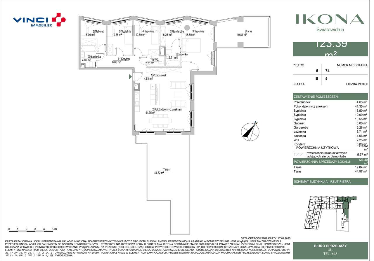 Światowida 5 | mieszkanie 5-pok. | M074 - Pełny obrazek: 3/6