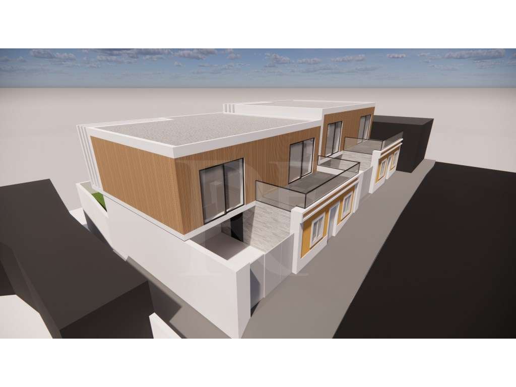 Lote com projeto aprovado para 2 moradias T3 com vista mar na Areia...-15