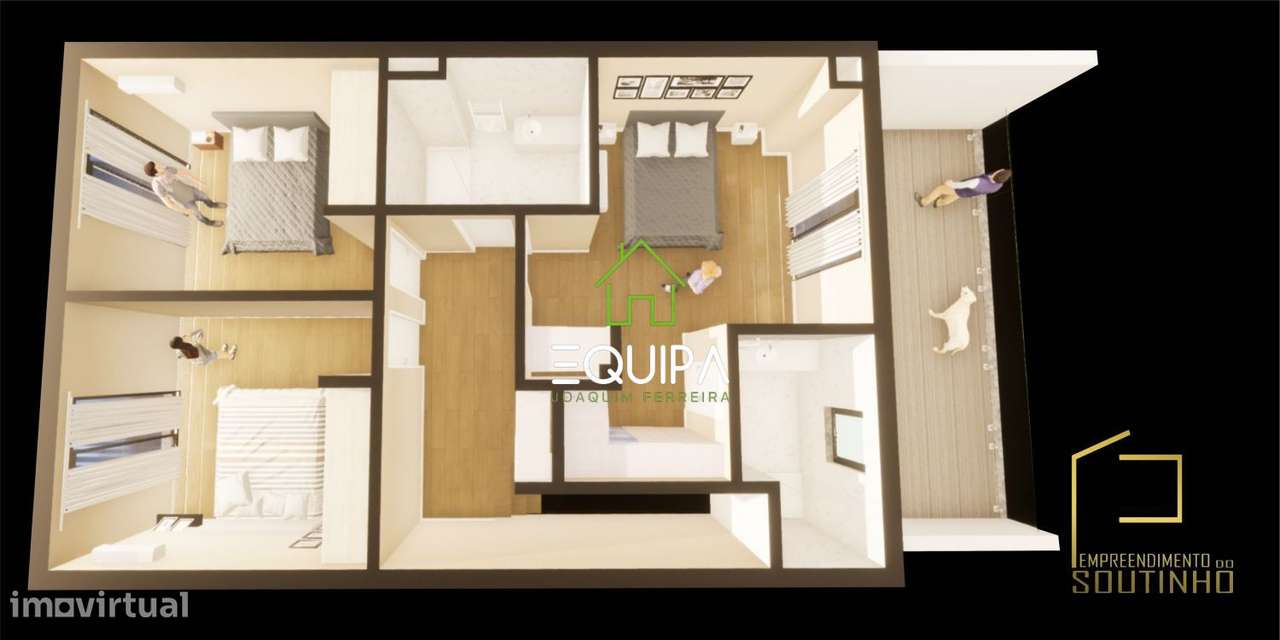 Moradia T3 em banda Guardizela, Guimarães-10