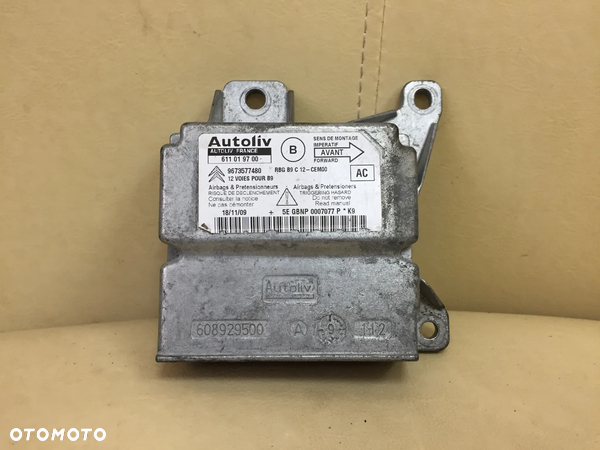 MODUŁ SENSOR AIRBAG 9673577480 9665250180 CITROEN BERLINGO III PARTNER III - 2