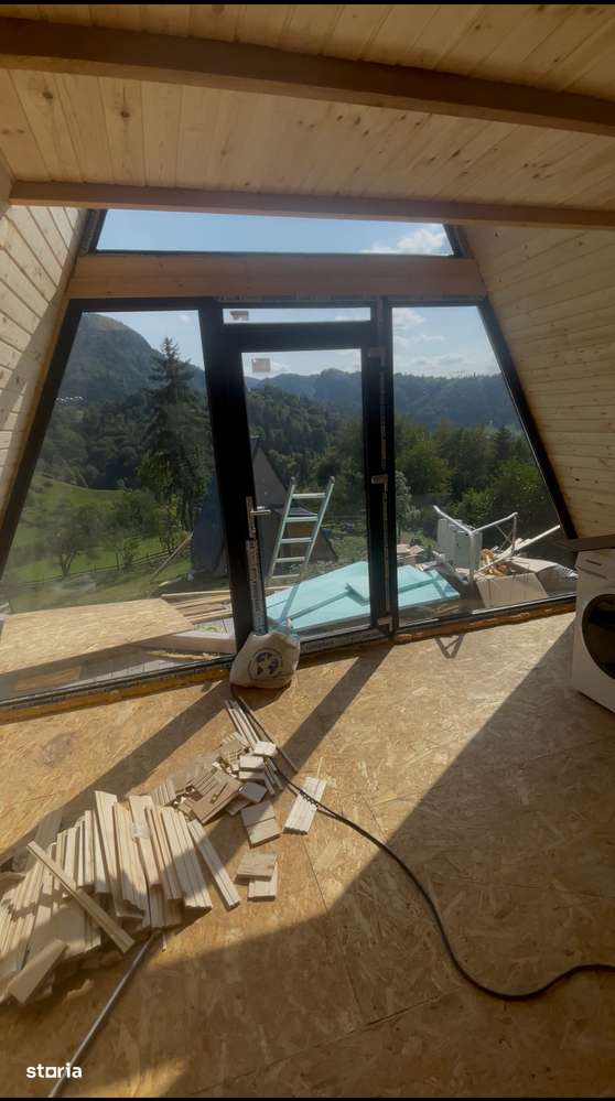 Vand cabana A frame la munte cu teren intravilan  / Priveliște 360* - Imagine principală: 5/7