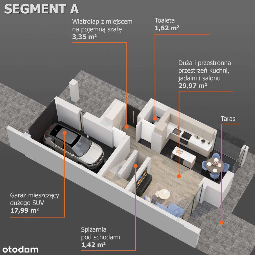 ENERGOOSZCZĘDNY DOM JEDNORODZINNY DWULOKALOWY w standardzie PREMIUM - Pełny obrazek: 4/7