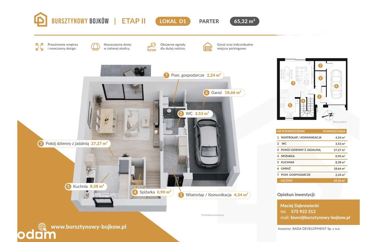 PRZEDSPRZEDAŻ-Nowa Inwestycja Premium! Dom 142 m² z Ogrodem - Bojków