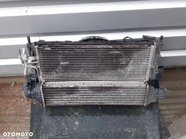 Chłodnica wody powietrza intercooler, wentylator Ford Focus MK2 C-max Diesel 2.0 TDCI Komplet - 1