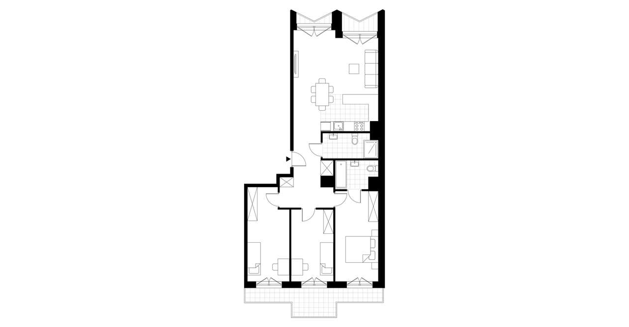 Bernardyńska 4 | mieszkanie 4-pok. | A/5/02 - Pełny obrazek: 4/9