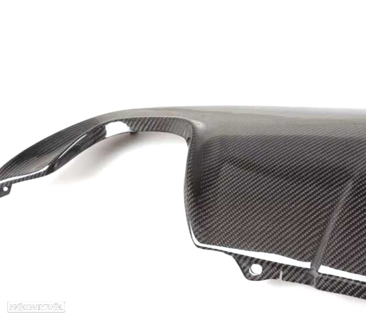 DIFUSOR TRASEIRO PARA BMW E60 03-10 LOOK M SAÍDA DUPLA CARBONO - 2