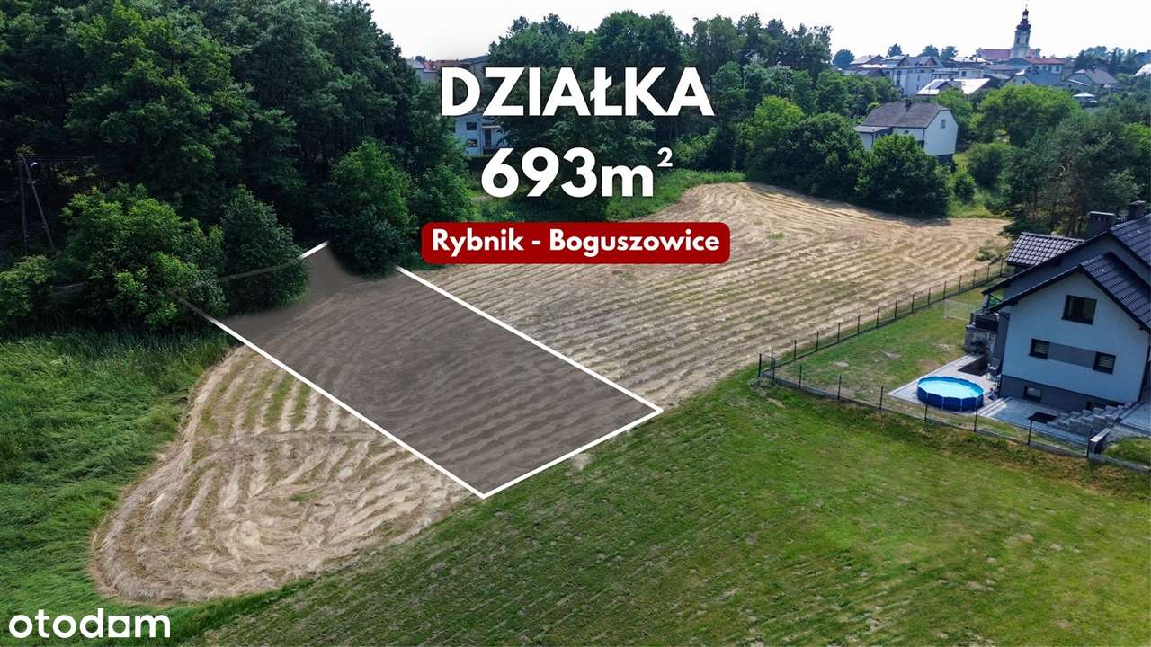 Działka budowlana 693m² w Rybniku - Cisza i spokój