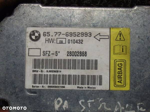 BMW E60 E61 MODUŁ SENSOR STEROWNIK PODUSZEK POWIETRZNYCH AIRBAG 6952993 RAF-AUTO CZĘŚCI BMW - 3