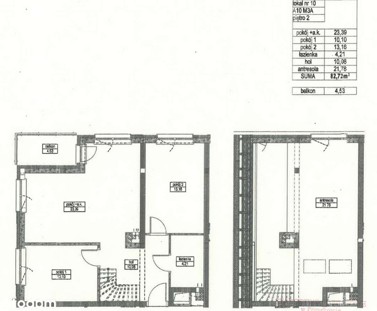 4/5 pokoi - 83 m2 z antresolą, balkonem, miejscem postojowym, komórką-10