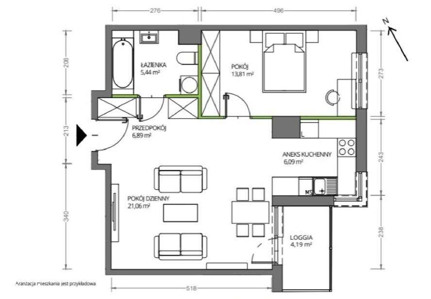 2 pok. 53,29m2, Raków, 2025, 5 piętro-1