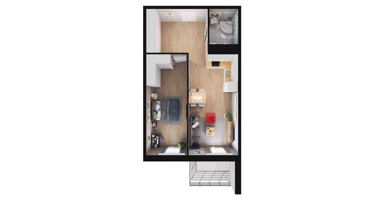 Osiedle | mieszkanie C.2.7 - Pełny obrazek: 3/9