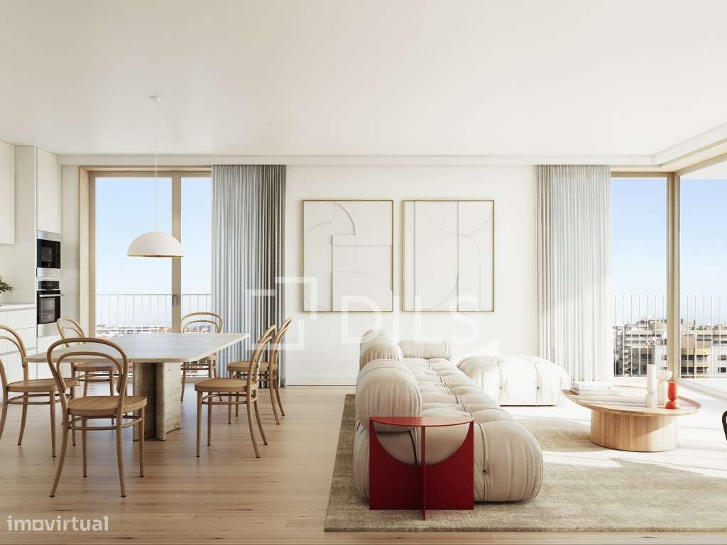 Apartamento T4 com varanda no novo empreendimento no campo Grande - Grande imagem: 2/77