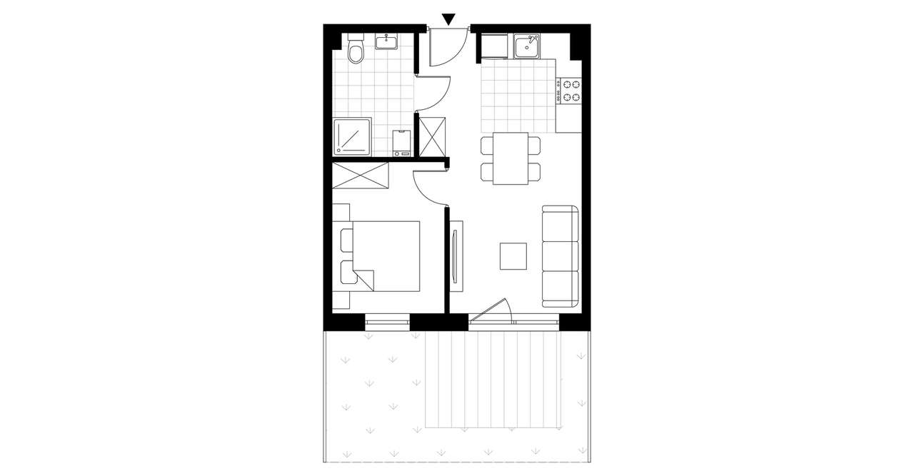 2-pokojowe mieszkanie 33m2 Bez Prowizji - Pełny obrazek: 4/9