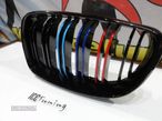 Grelha frontal BMW E81 / E82 / E87 / E88 LCI 07-11 M4 look / dupla lamina  C/2 anos de garantia - 13