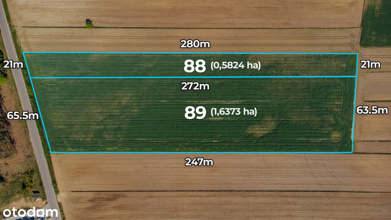 Grunt inwestycyjny MPZP pod zabudowę mieszkaniową, 1,6373 ha, Szumowo-0