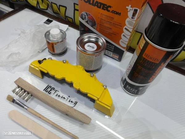 Tinta alta temperatura Foliatec de cor amarelo performance para bombas, pinças - 6